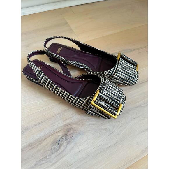 Franco Sarto Tracy flats Size 6 Plaid Slingback Fall Fashion Academia - Picture 7 of 7